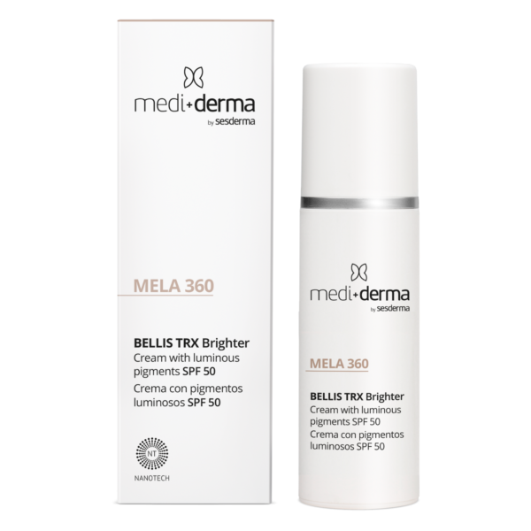 MEDIDERMA HOMECARE BELLIS TRX DEPIGMENTUOJANTIS ŠVYTĖJIMO SUTEIKIANTIS VEIDO KREMAS SPF 50, 30 ML