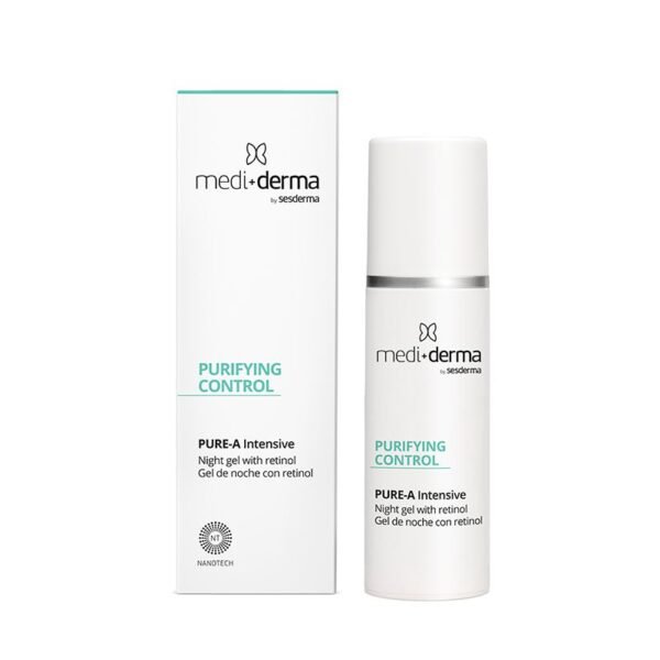 MEDIDERMA HOMECARE PURE-A INTENSIVE NAKTINIS SEBUMĄ REGULIUOJANTIS GELIS, 30 ML