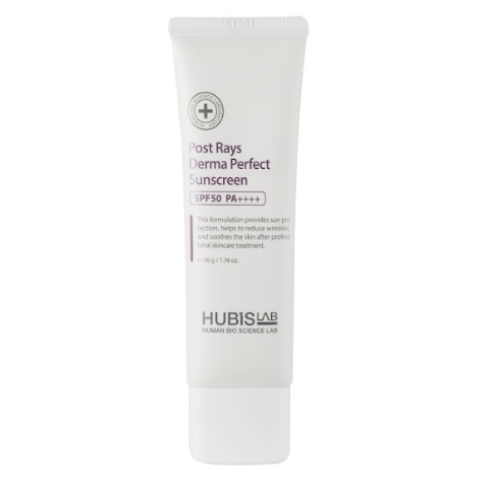 hubislab-post-rays-derma-perfect-sunscreen-spf50-50g HUBISLAB POST RAYS DERMA PERFECT VEIDO KREMAS NUO SAULĖS SPF 50, 50 G